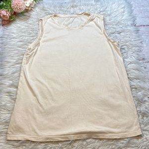 Everlane Supima Cotton Cream Muscle Tee sz S